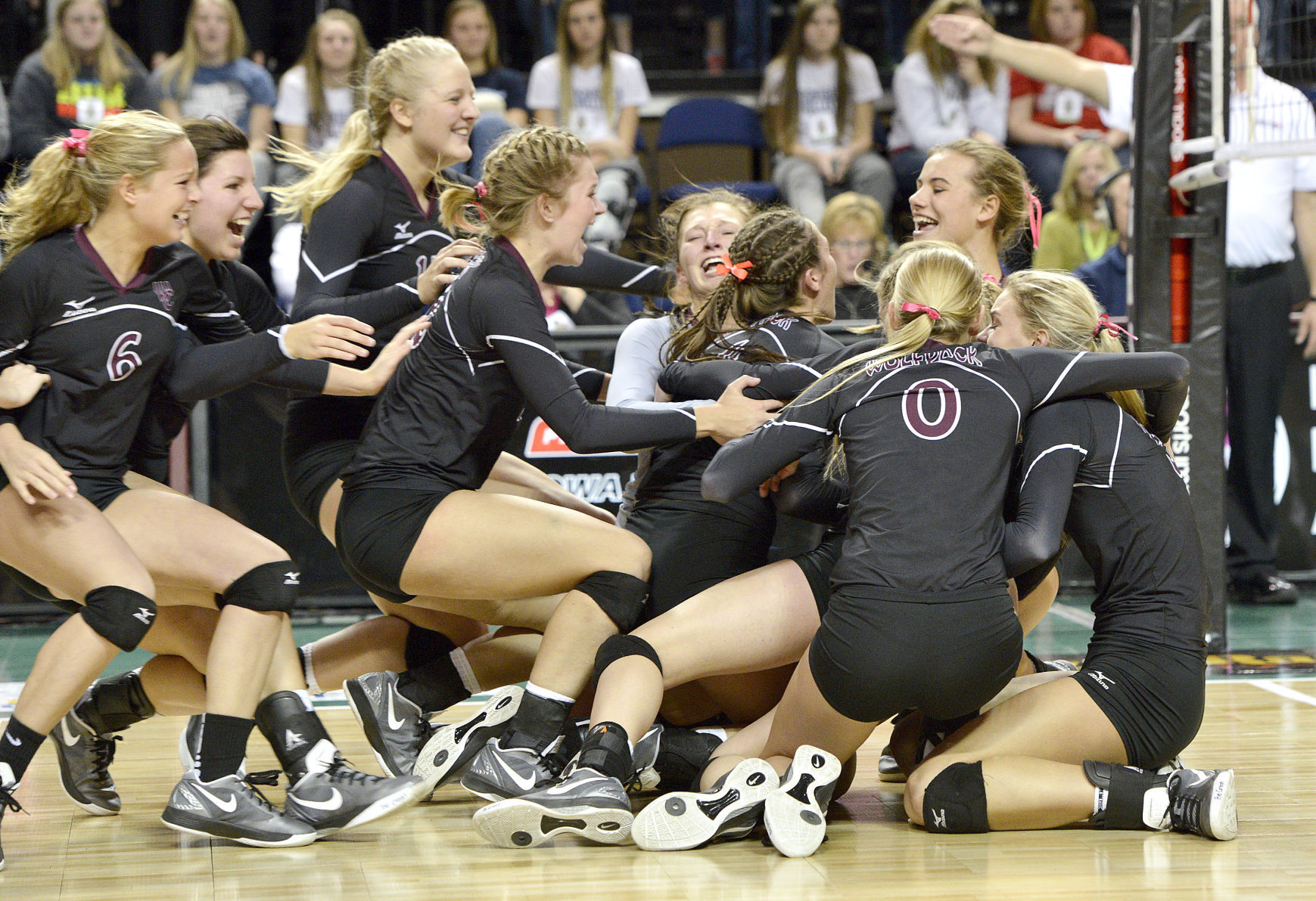Western Christian vs Waterloo Columbus state volleyball